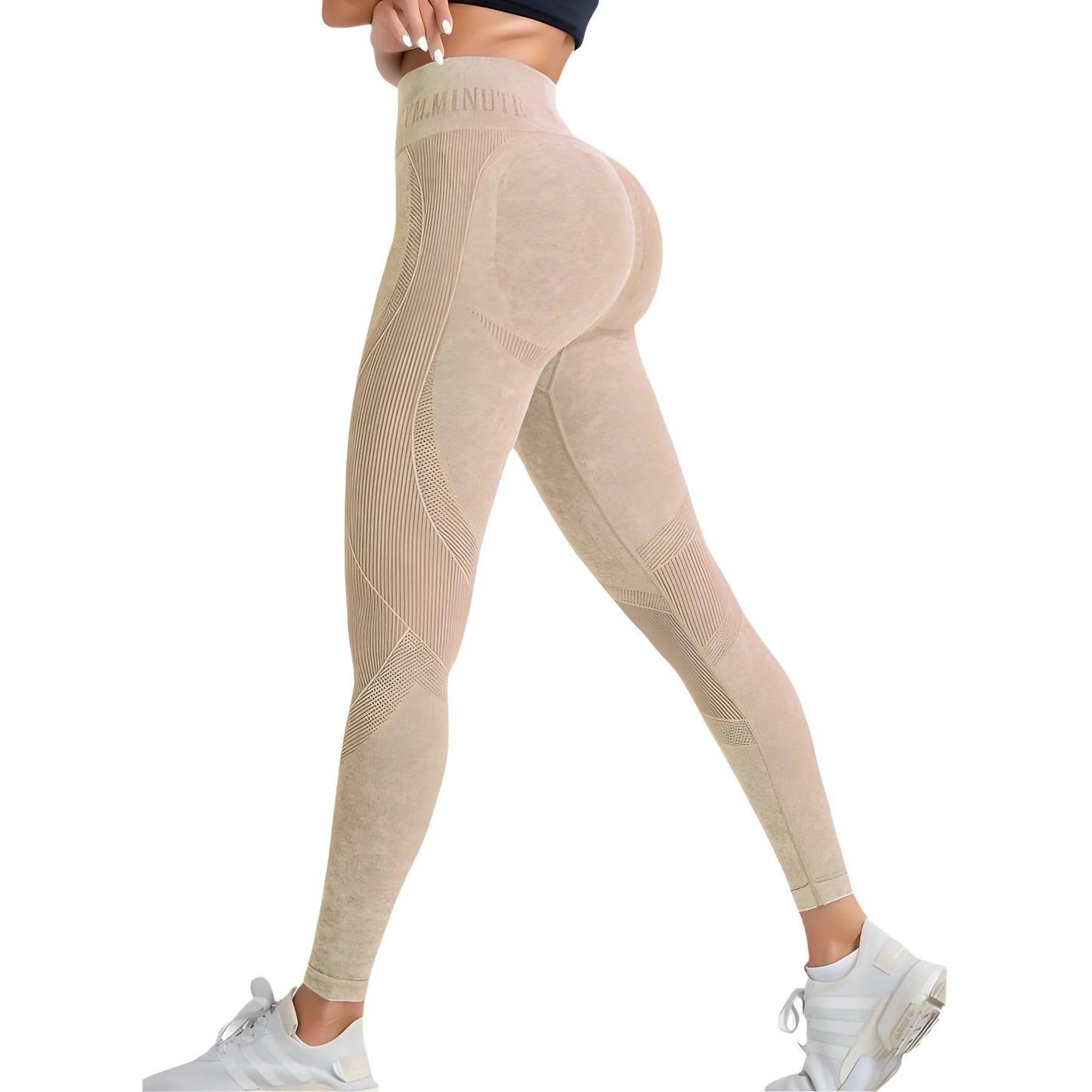 Sand-Washed Hip-Lift Yoga Leggings π