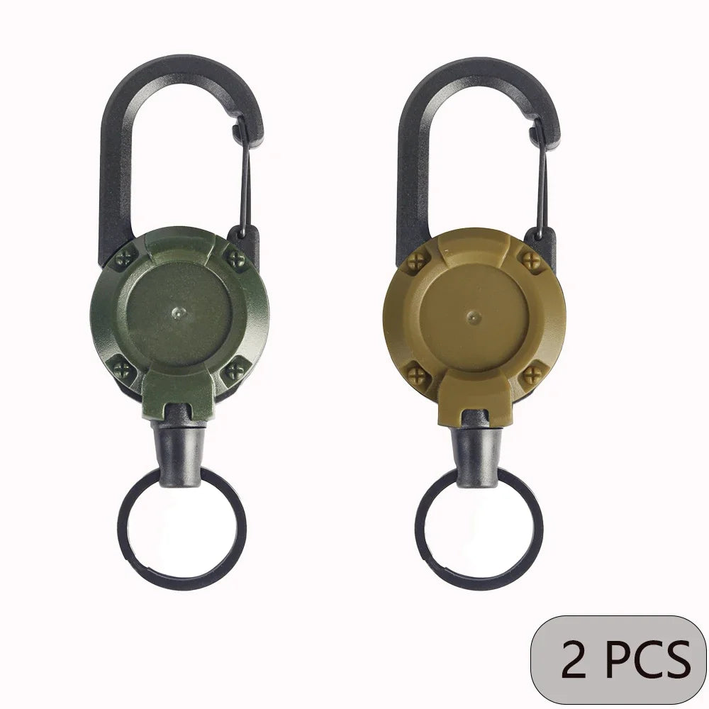 Retractable Badge Reel Keychain π