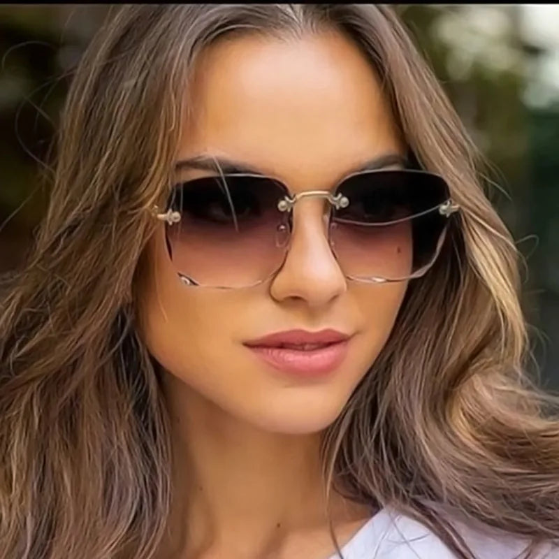 Square Rimless UV400 Sunglasses 🕶️