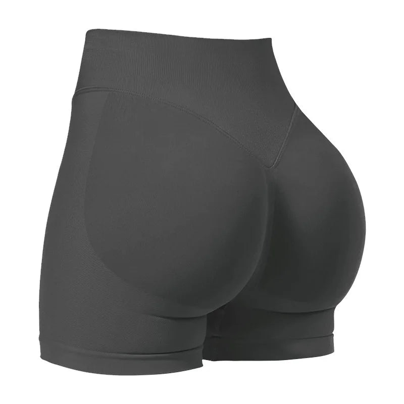 High-Waist Seamless Yoga Shorts 💪