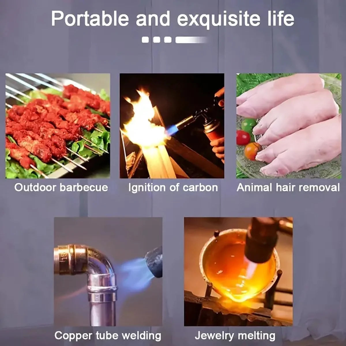 Professional Butane Torch for Camping & Cooking 🔥