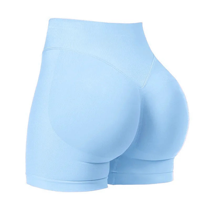 High-Waist Seamless Yoga Shorts 💪