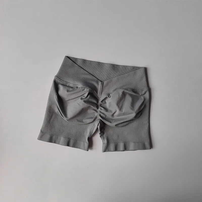 High-Waist Seamless Yoga Shorts 💪