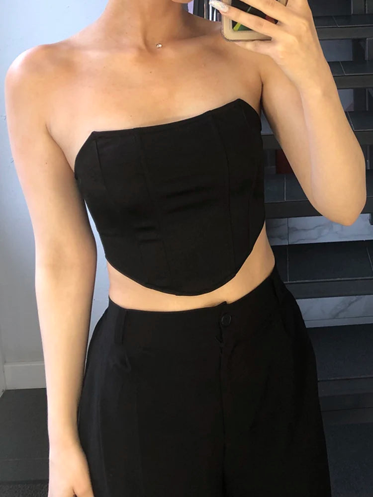 Sexy Backless Corset Crop Top 🔥