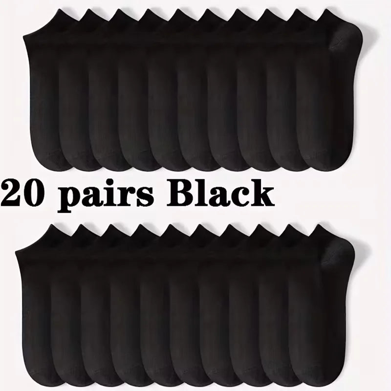 5/10-Pack Unisex Comfort-Fit Ankle Socks For All, Breathable
