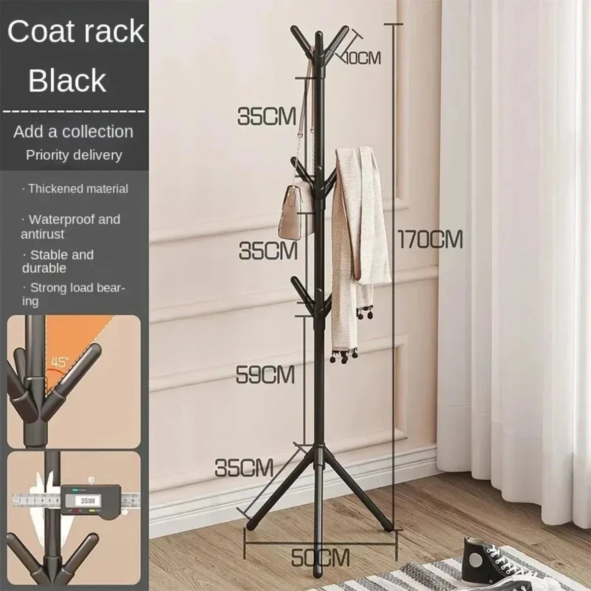 Tree Branch Coat & Hat Rack 🌳