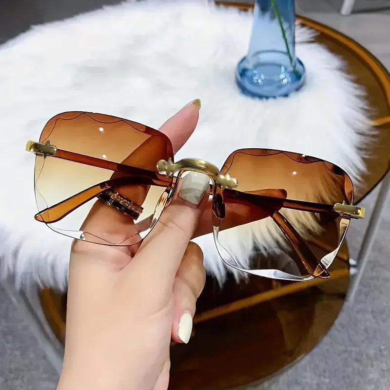 Square Rimless UV400 Sunglasses 🕶️