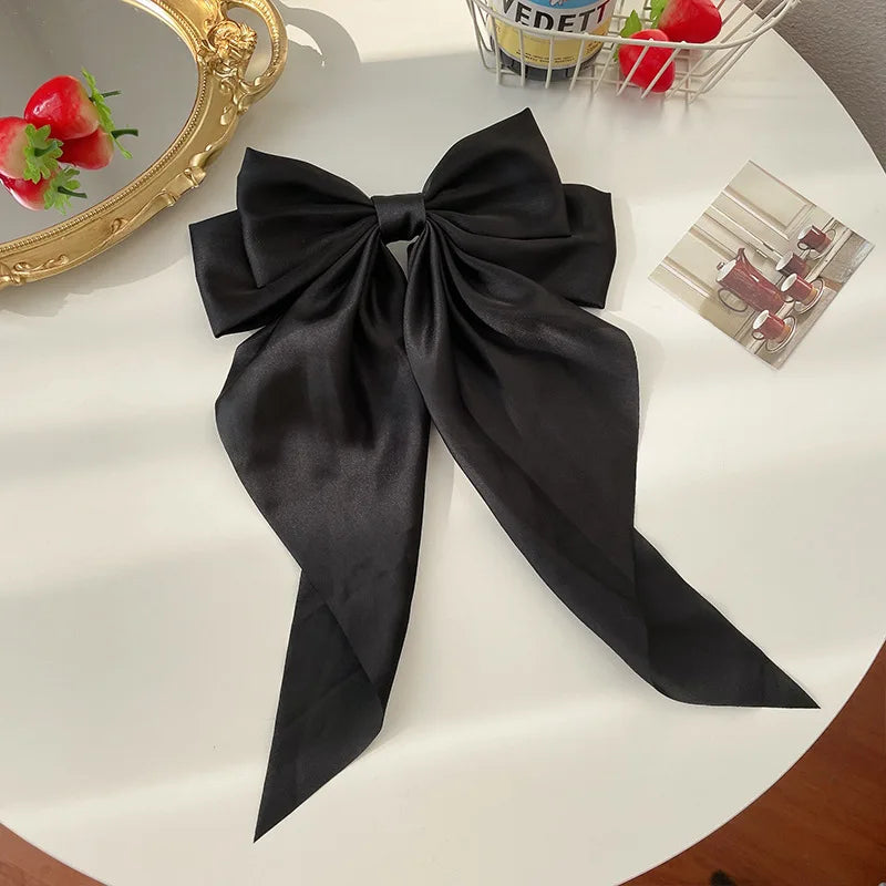Satin Bow Hair Clips ✨