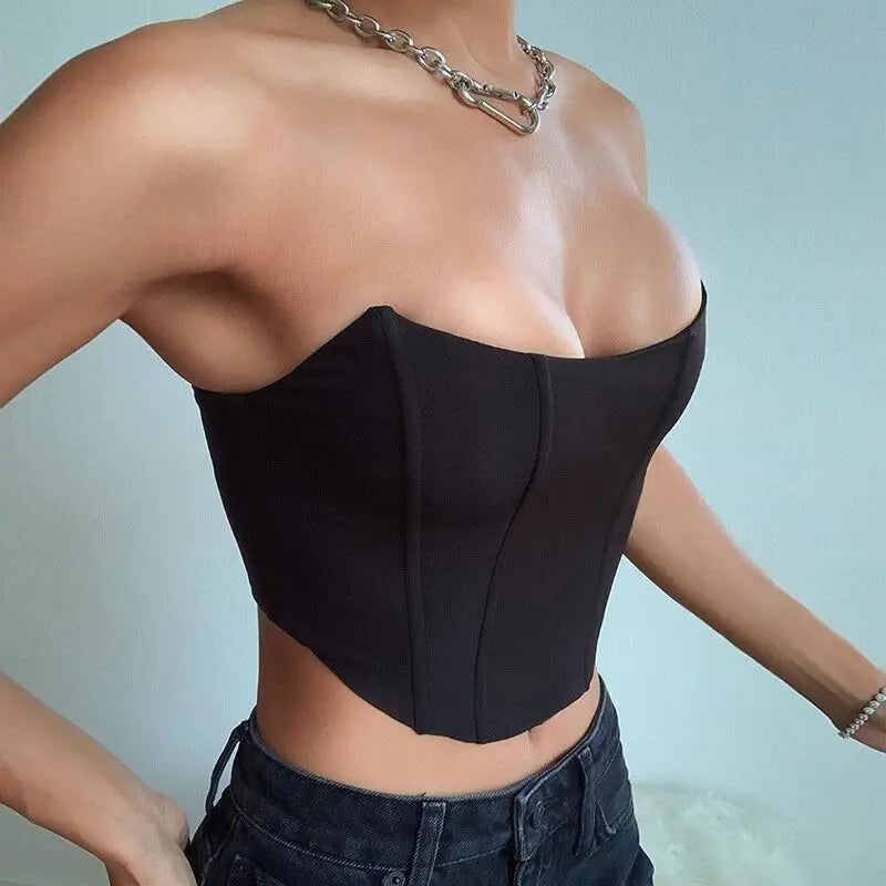 Sexy Backless Corset Crop Top 🔥
