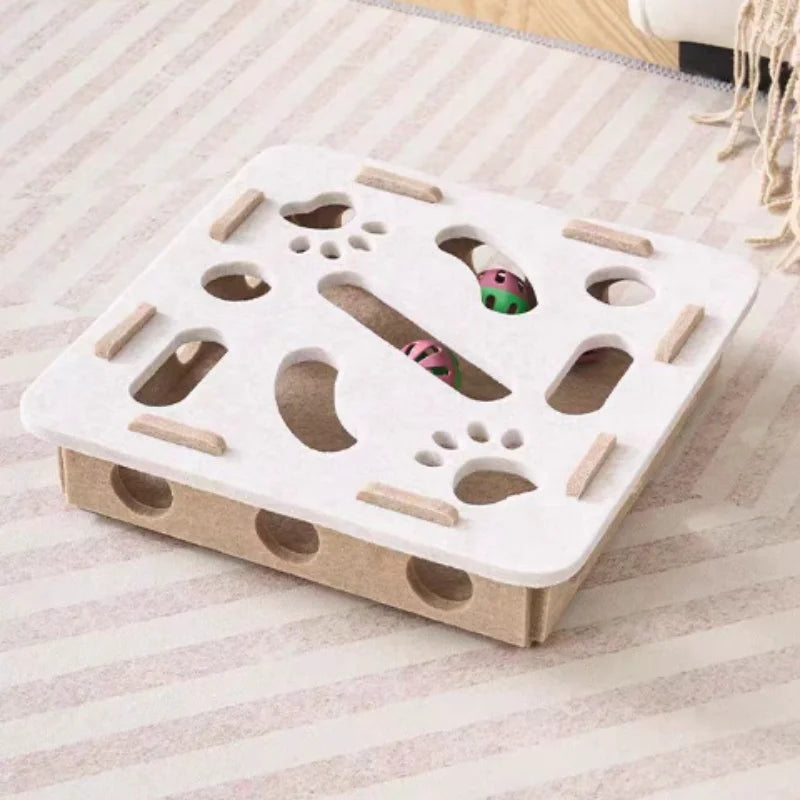 Cat Puzzle Maze Felt Box Toy 🐈