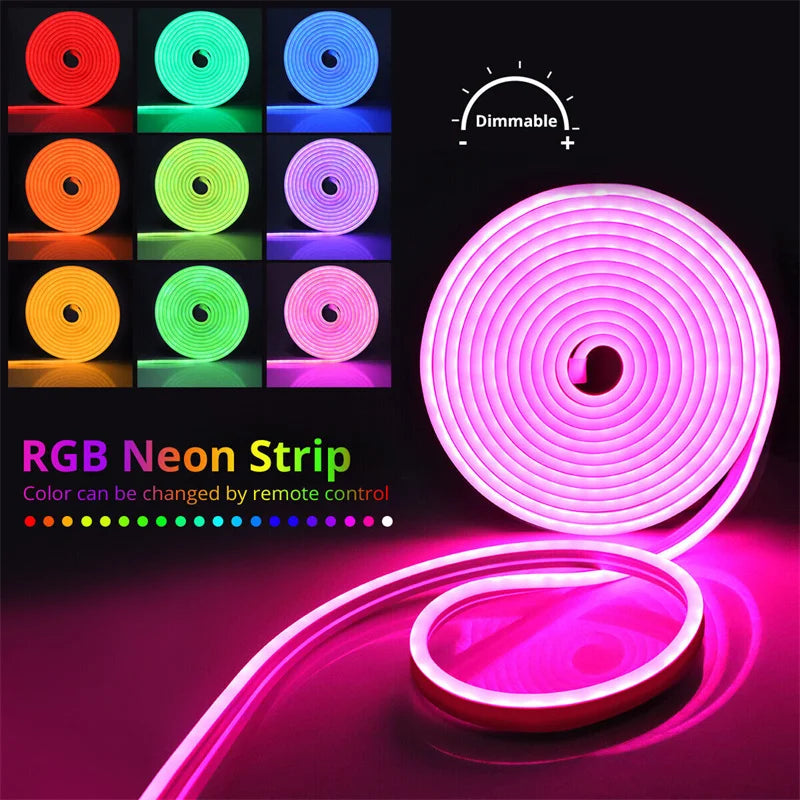 USB RGB Neon Rope Lights with Remote ✨