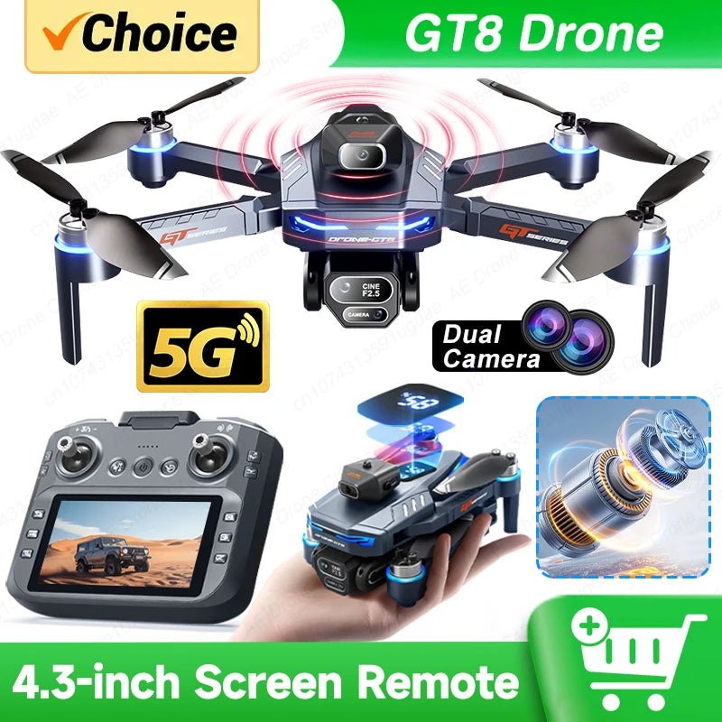 GT8 Pro Drone 8K Screen Remote 🚁