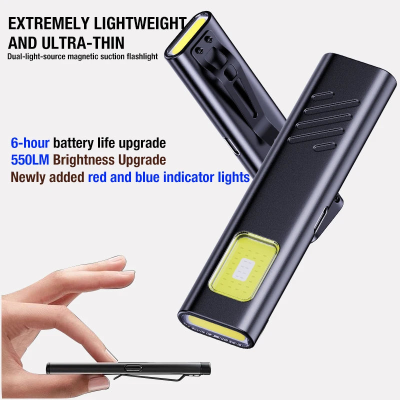 Mini EDC Clip Flashlight 🔦