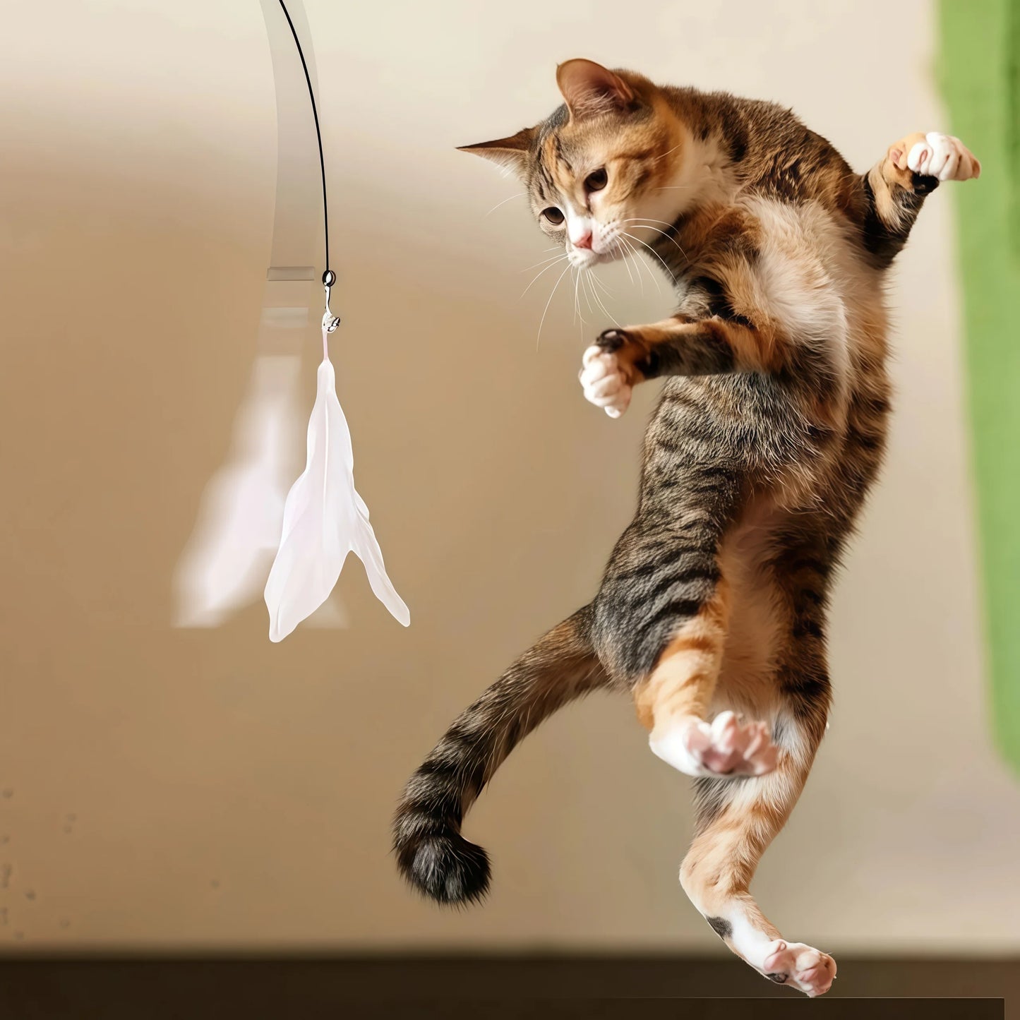 Feather Bell Cat Teaser Wand 🐱