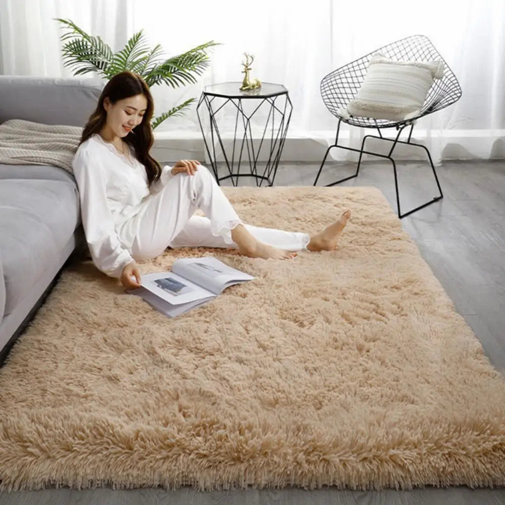 Fluffy Tie-Dye Kids Rug