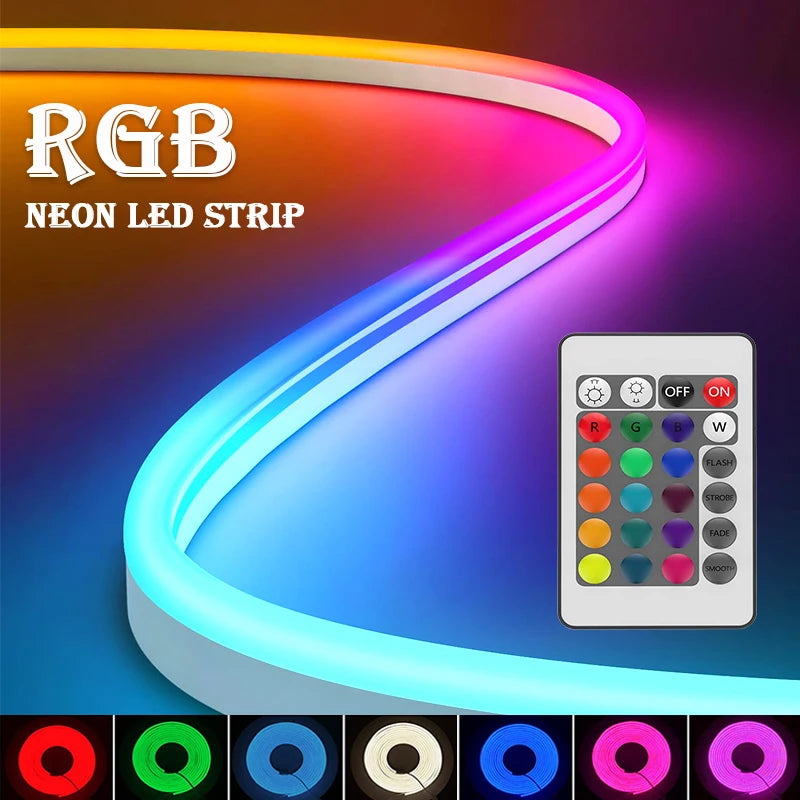 USB RGB Neon Rope Lights with Remote ✨