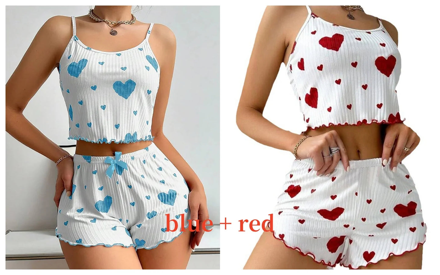 Love Print Tank Top Pajama Set 🤍