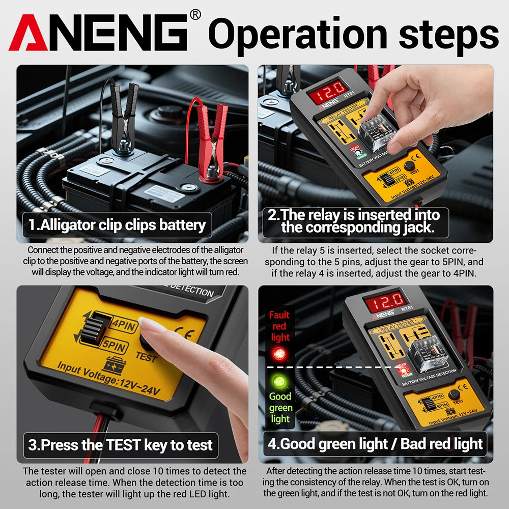 Car Relay Tester & Circuit Checker ⚡