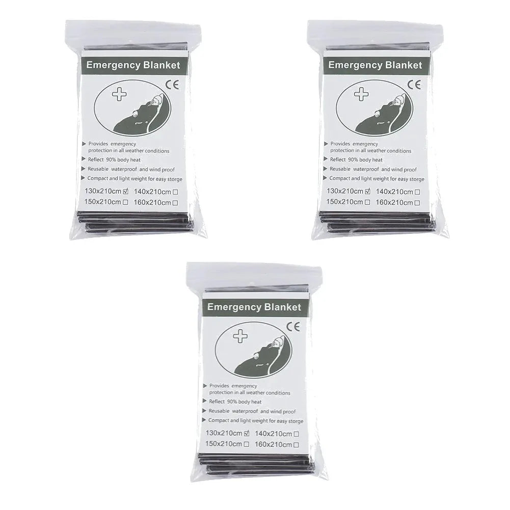 🌿 Emergency Thermal Blanket – Mylar Survival