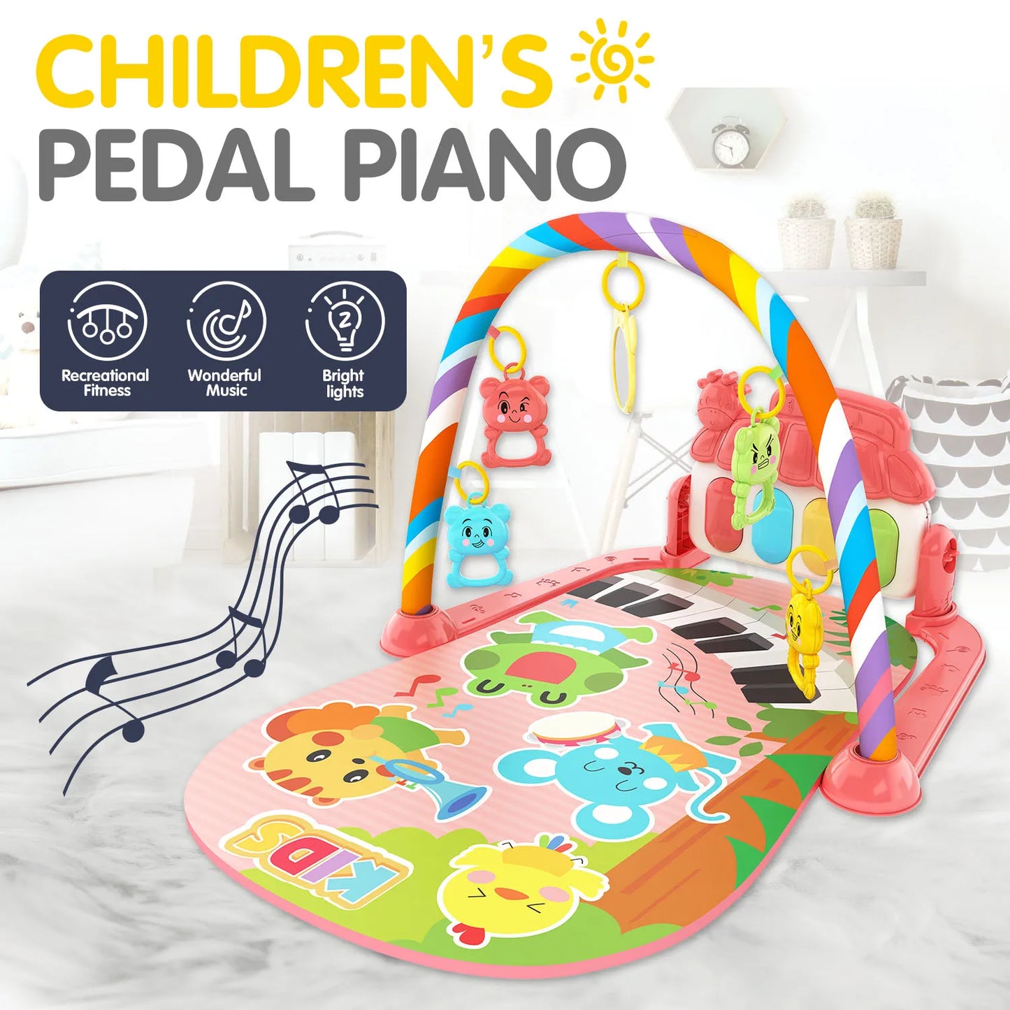 🎹 Baby Music Play Mat – Piano Keyboard Gym