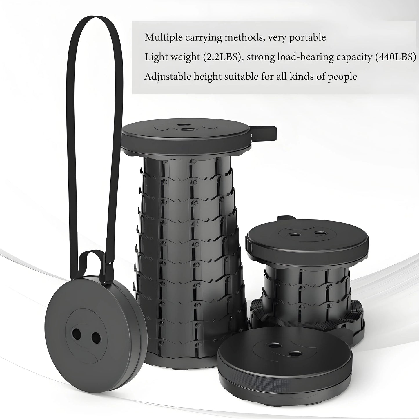 Heavy-Duty Folding Outdoor Stool  🏕️