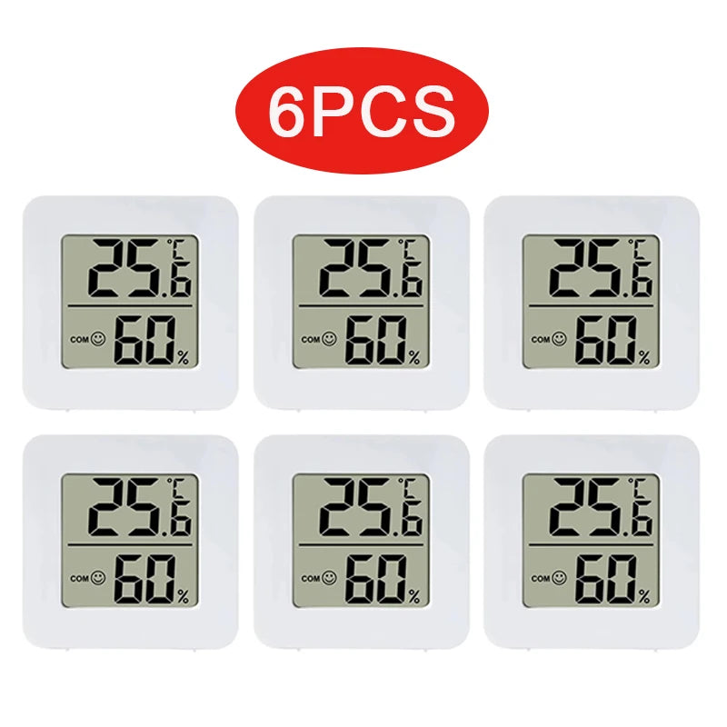 4-Pack Mini Digital Hygrometer