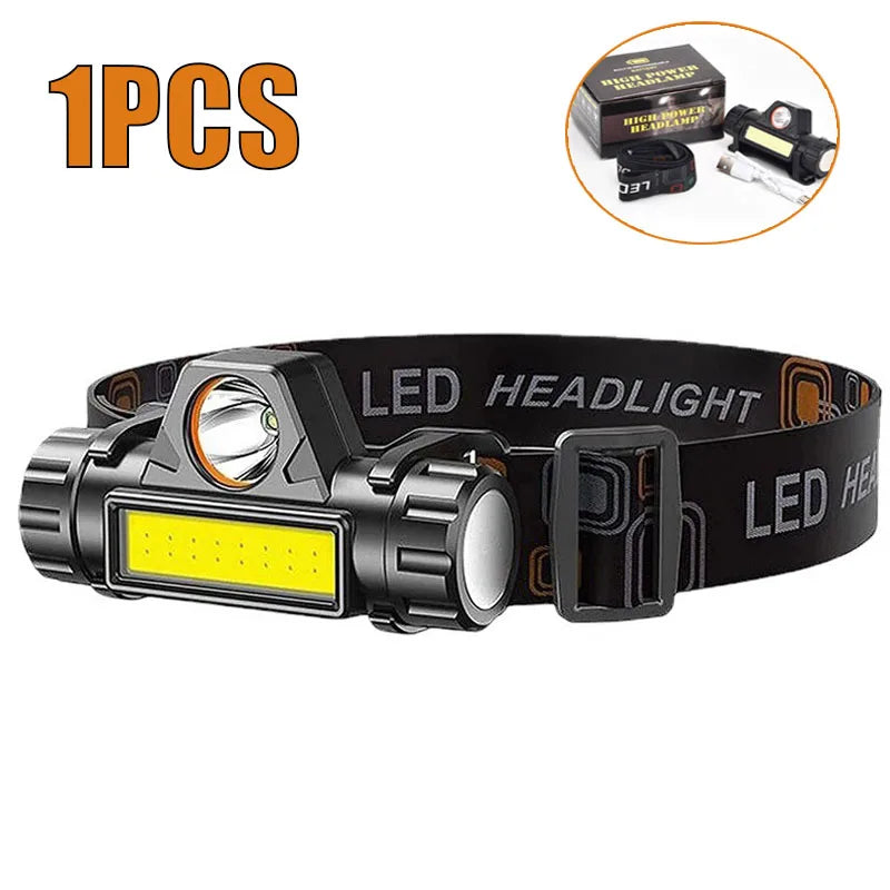 STAARICC Powerful LED Sensor Headlamp USB Rechargeable Headlight Led Head Torch Camping Search Light Flashlight Fishing Lantern
