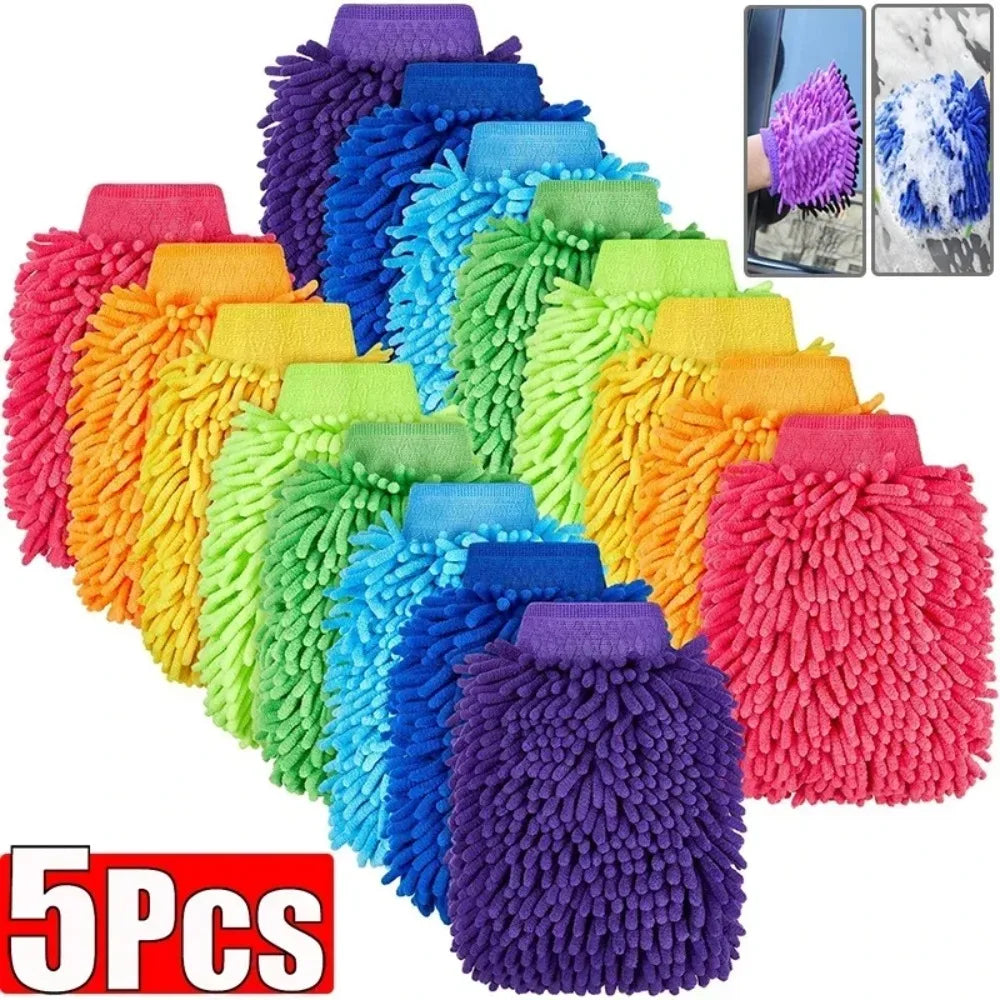 Microfiber Car Wash Mitt 🧴