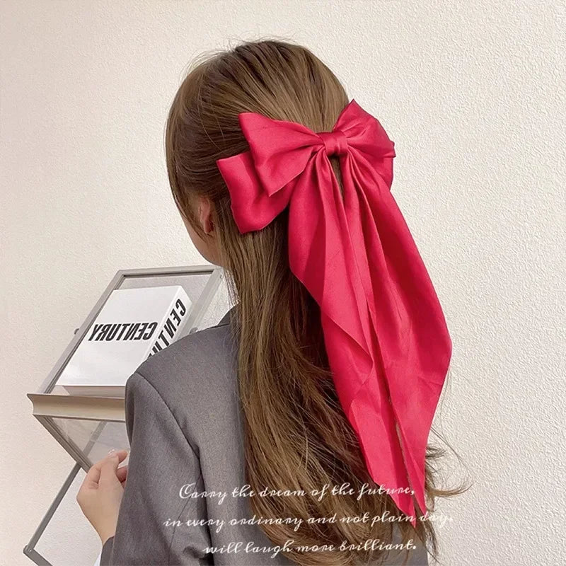 Satin Bow Hair Clips ✨