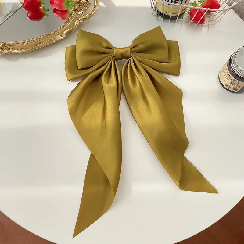Satin Bow Hair Clips ✨