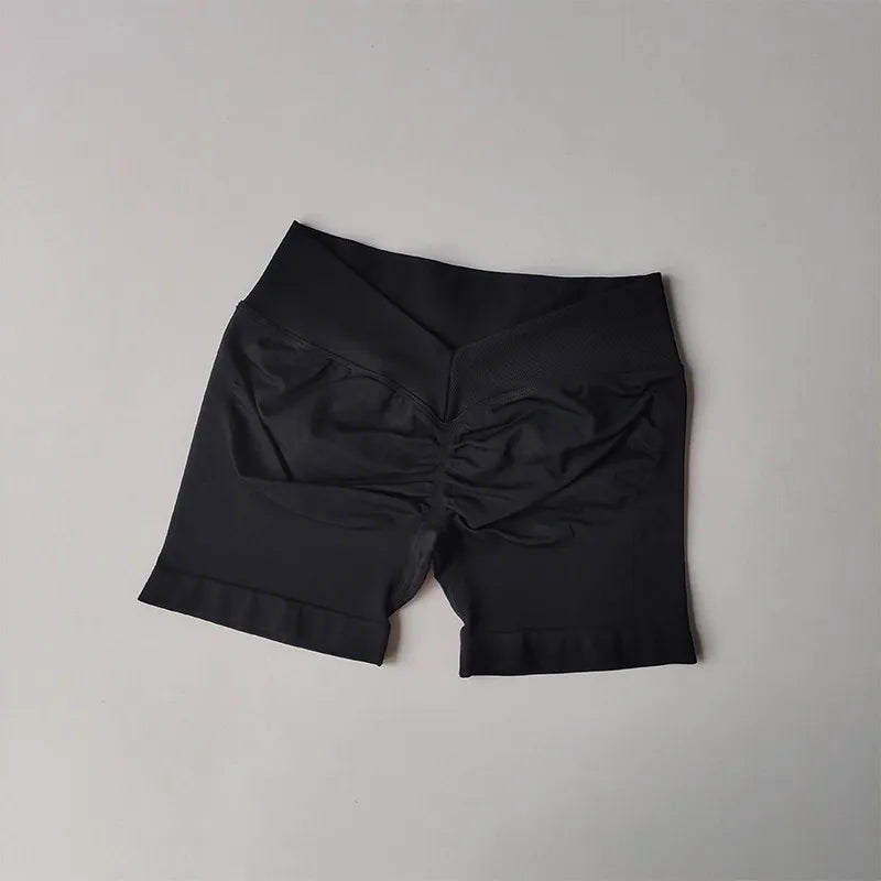 High-Waist Seamless Yoga Shorts 💪