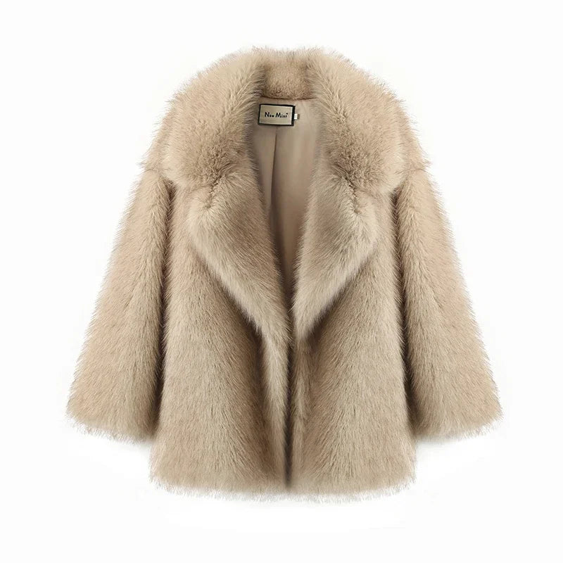 Oversized Faux Fox Fur Coat 🦊