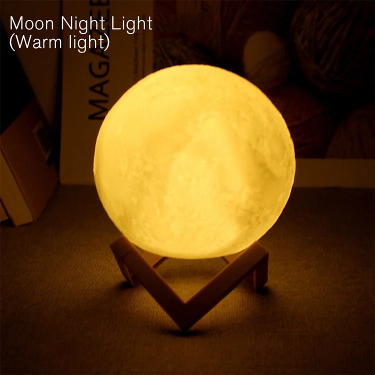 🌙 Kids Galaxy Moon Night Light