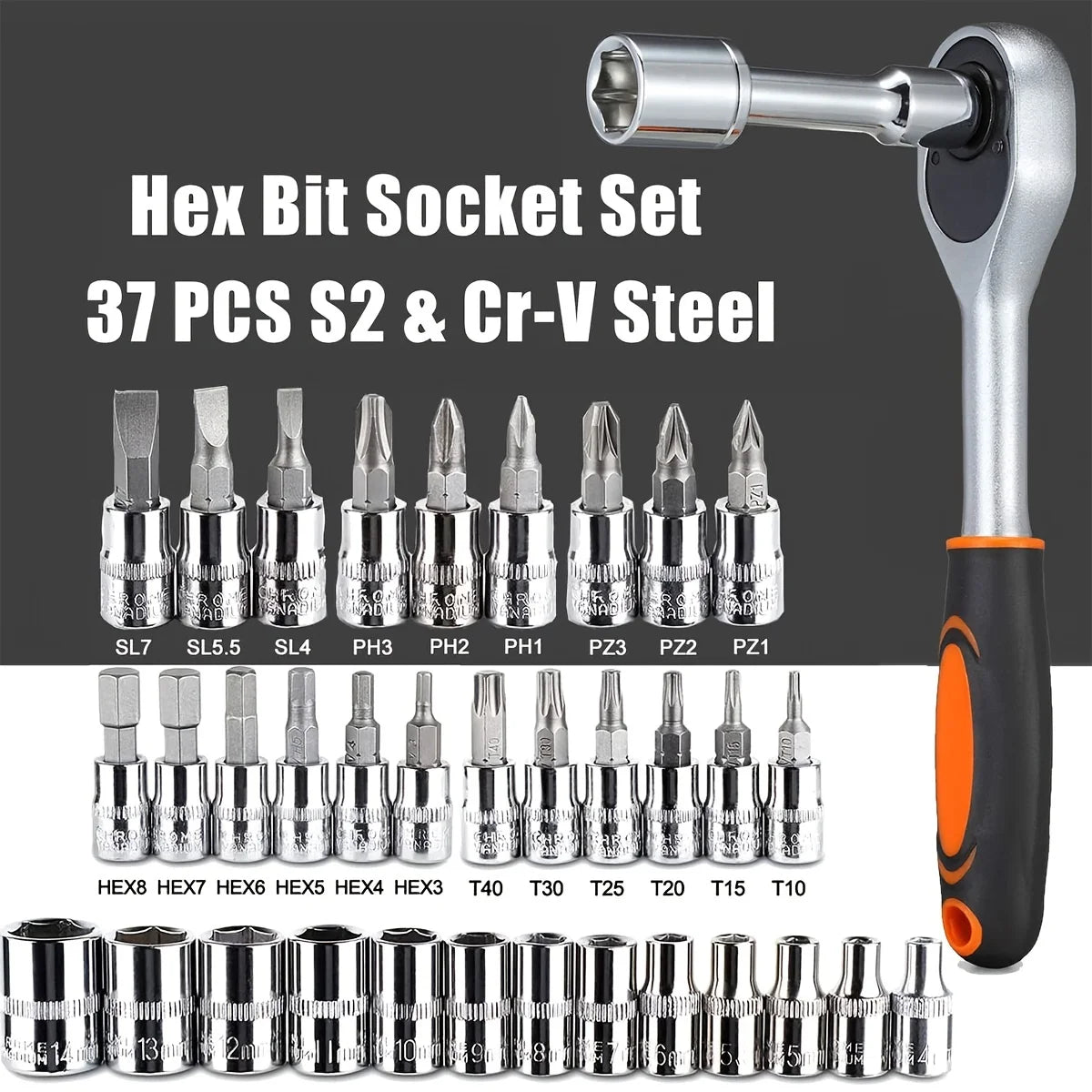 46-Pc Home & Auto Mechanic Tool Set