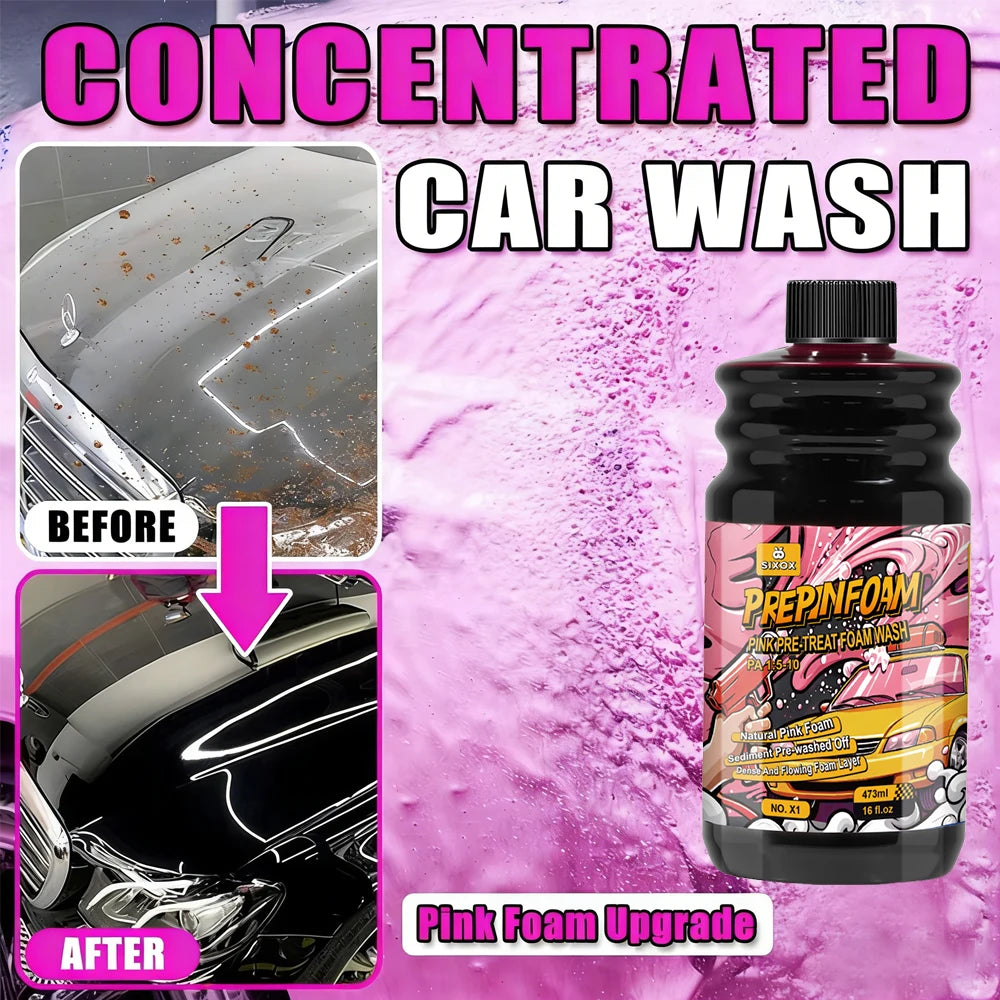 Pink Magic Car Wash Shampoo 🌸