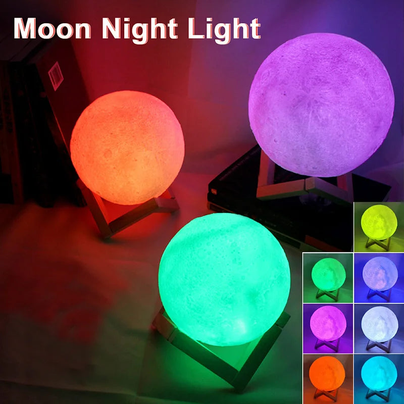 🌙 Kids Galaxy Moon Night Light