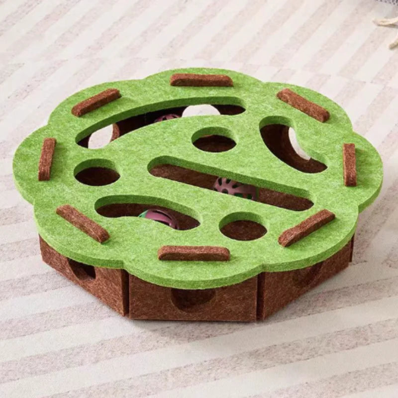 Cat Puzzle Maze Felt Box Toy 🐈