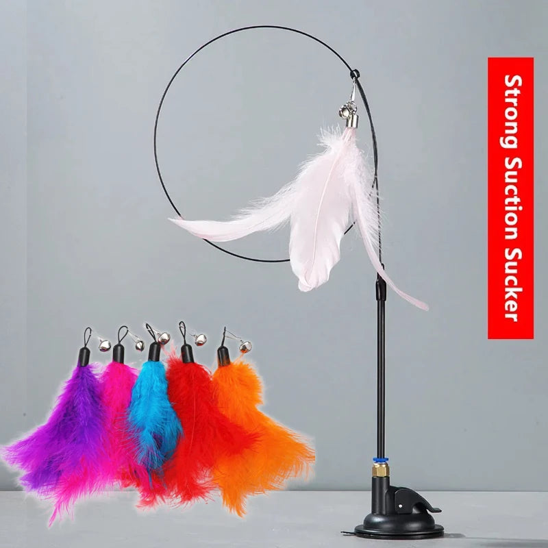 Feather Bell Cat Teaser Wand 🐱