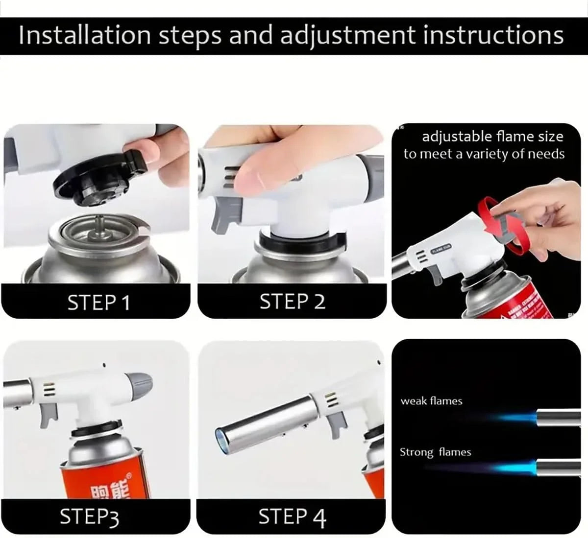 Professional Butane Torch for Camping & Cooking 🔥