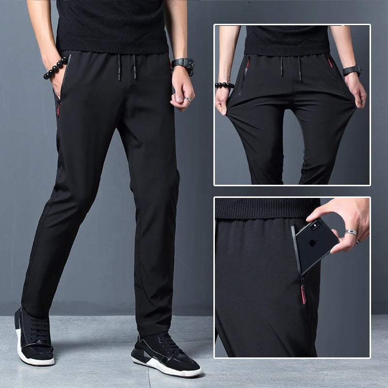 Men's Ice Silk Slim Casual Pants 🧊