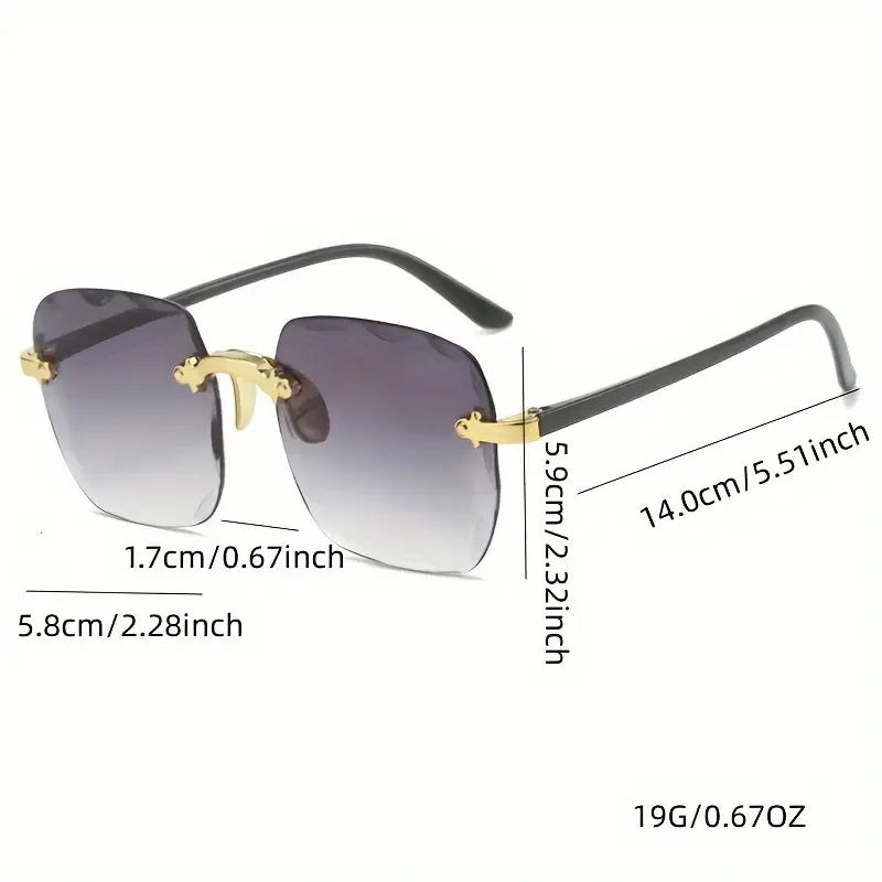 Square Rimless UV400 Sunglasses 🕶️