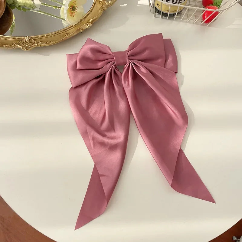 Satin Bow Hair Clips ✨