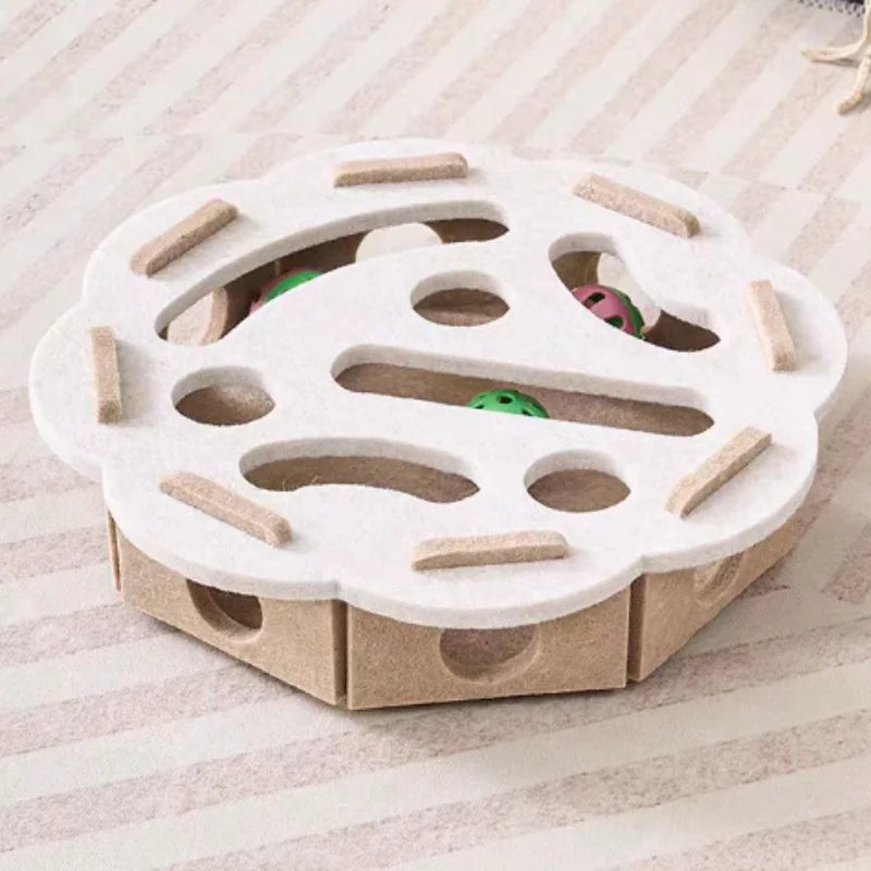 Cat Puzzle Maze Felt Box Toy 🐈
