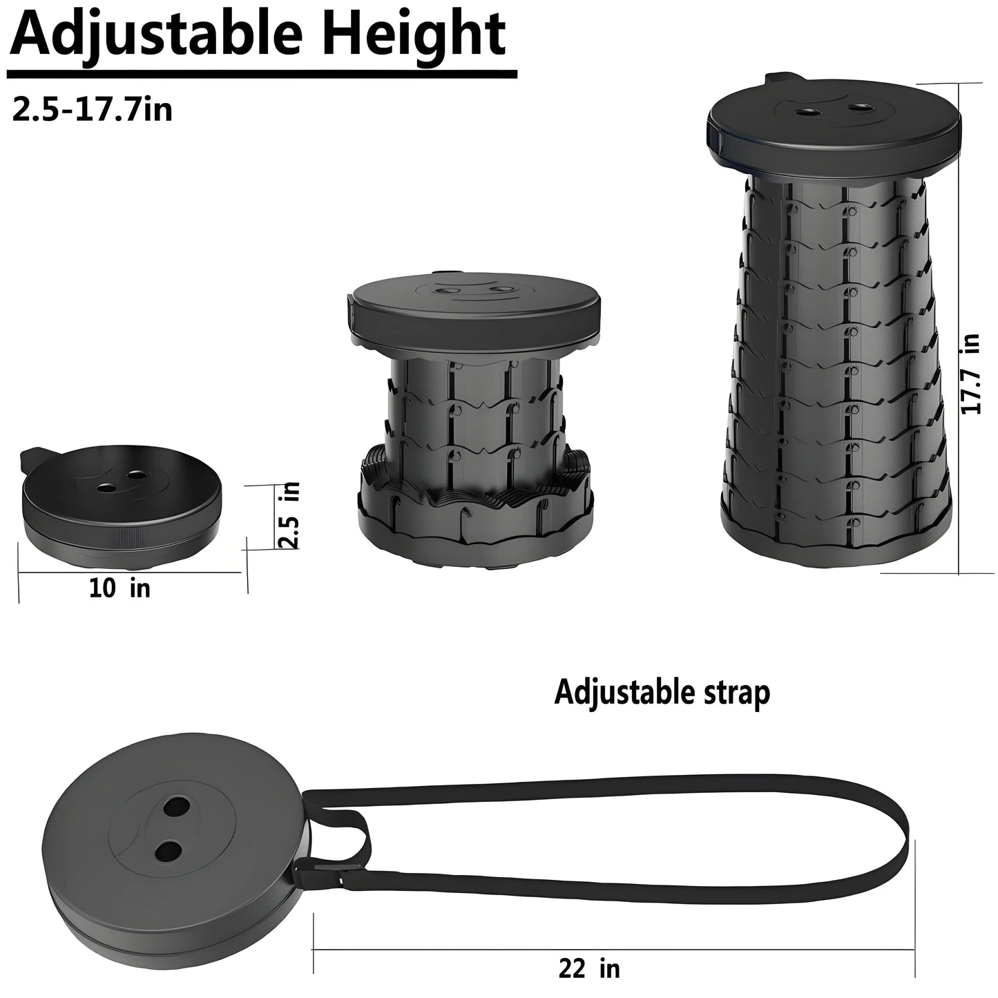 Heavy-Duty Folding Outdoor Stool  🏕️