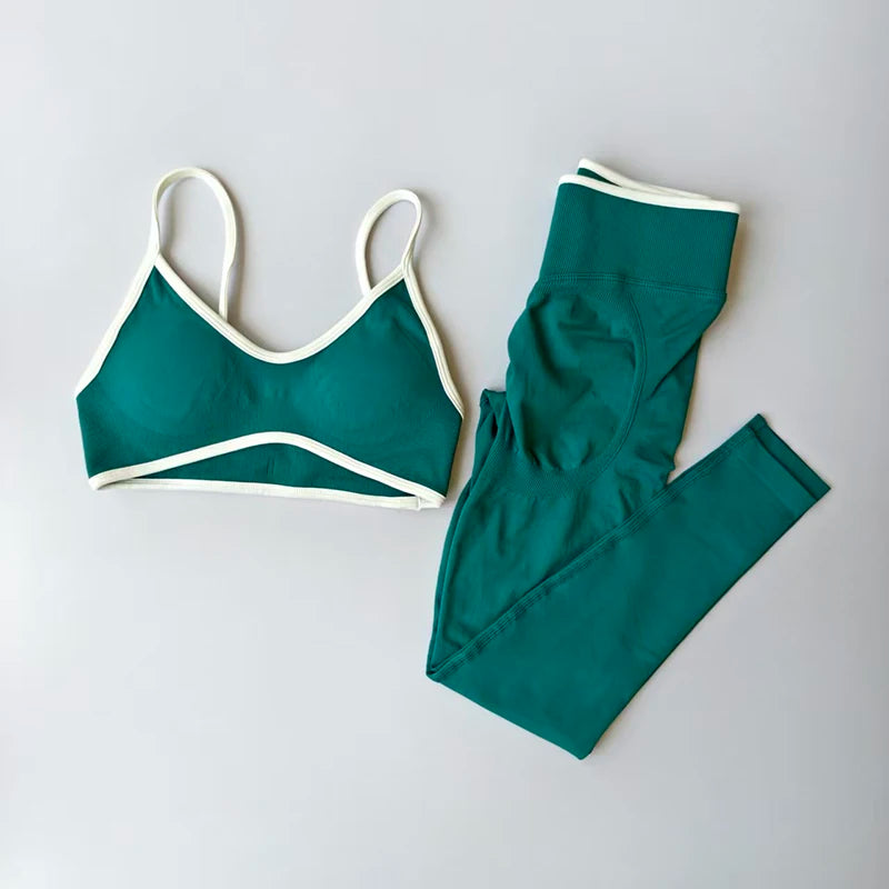 Color Block Yoga Set 🏋️