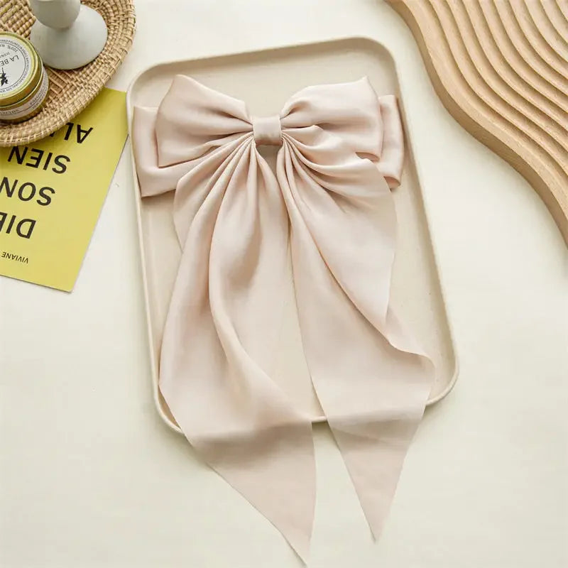Satin Bow Hair Clips ✨