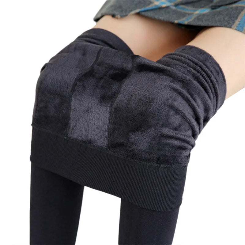 Velvet High-Waist Winter Leggings ❄️