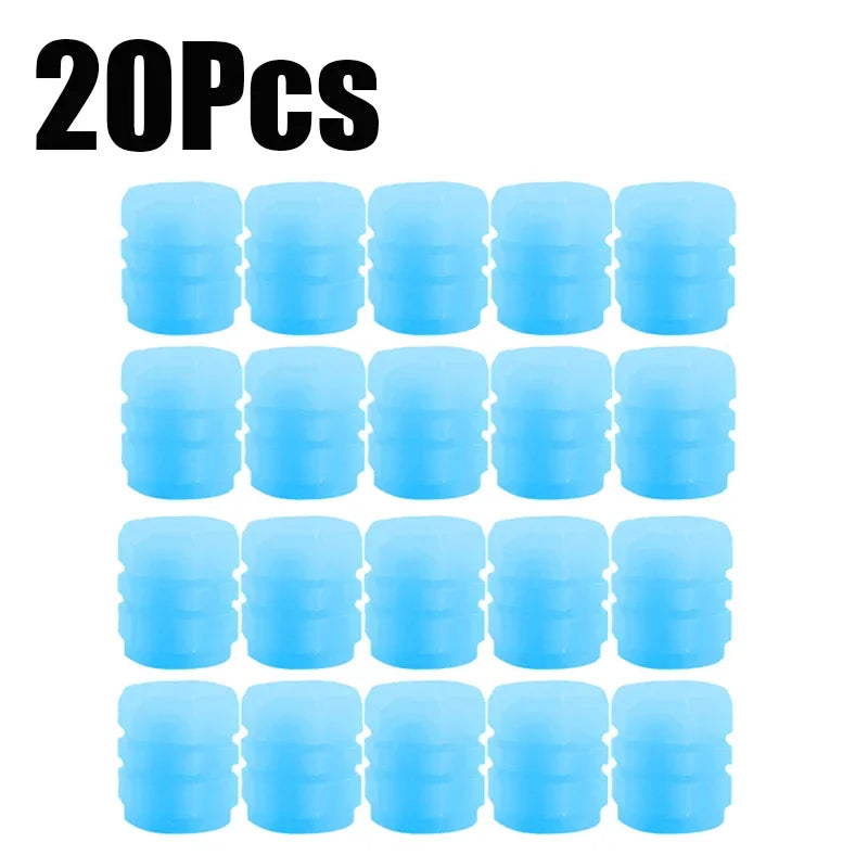 Glow-in-the-Dark Tire Valve Caps 🔵