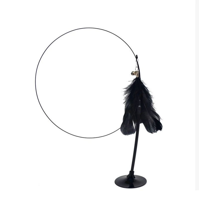 Feather Bell Cat Teaser Wand 🐱