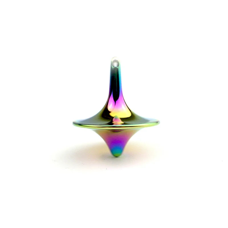 Metal Gyro Hot Movie Totem Silver Hand Spinning Top Fingertips Small Cyclone Gyroscope Antistress Fidget Toys For Children Gifts